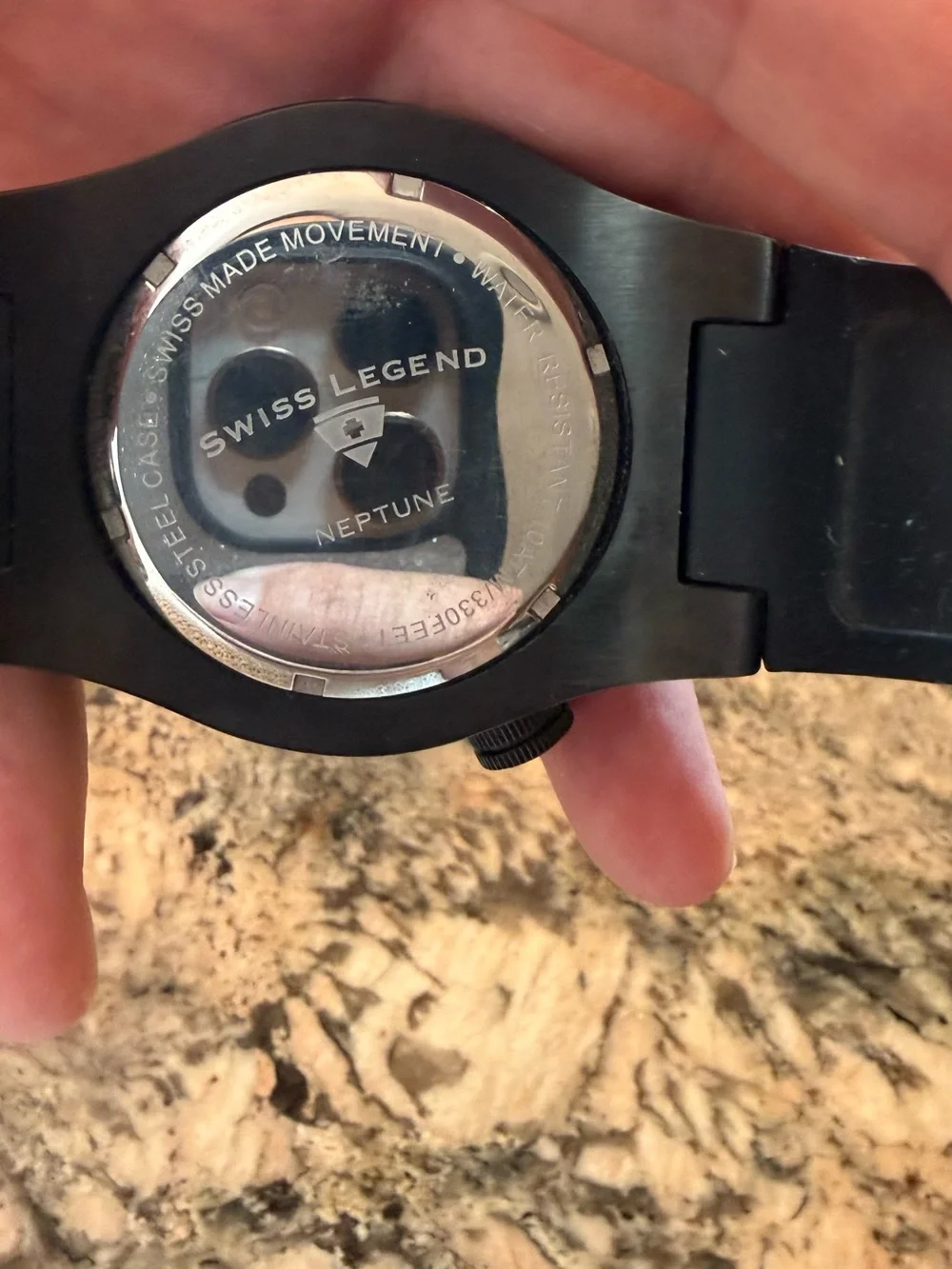 Swiss Legend Neptune Black Men's Sport Watch - Rugged Dive Style
